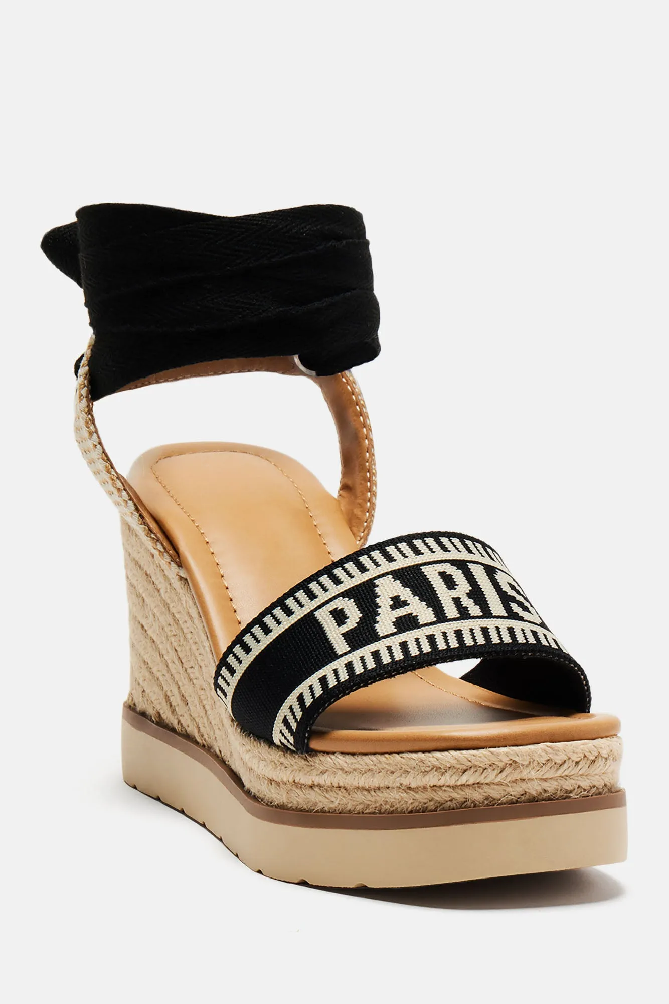 Any Time Any Place Wrap Up Wedges - Black/combo
