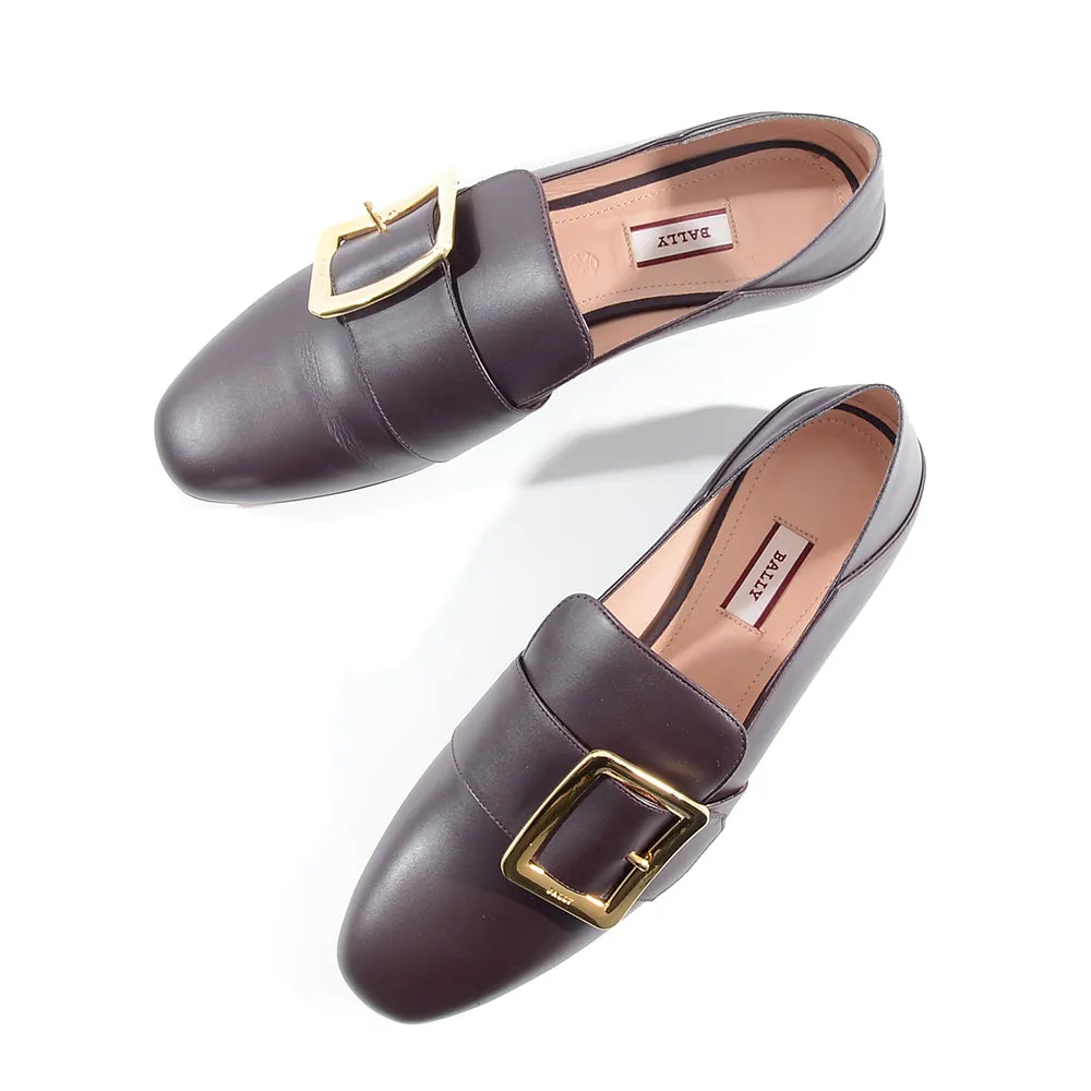 Bally Womens Slip on Smart Shoes in Dark Brown
