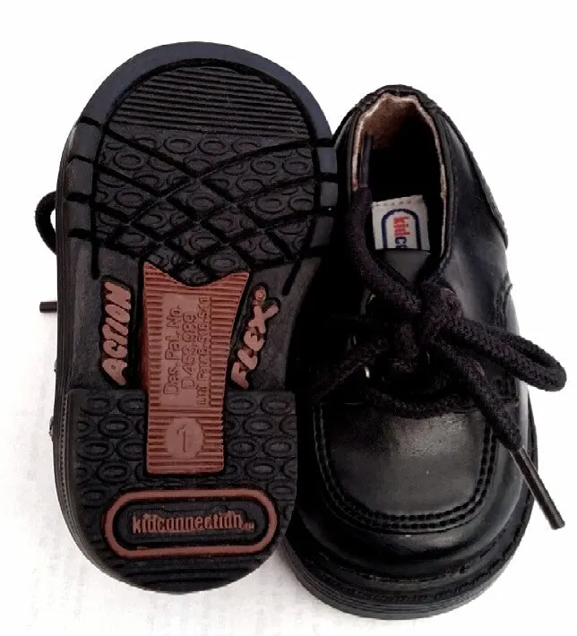 Children's 'Kidconnection' Black Oxford Shoes- size 1