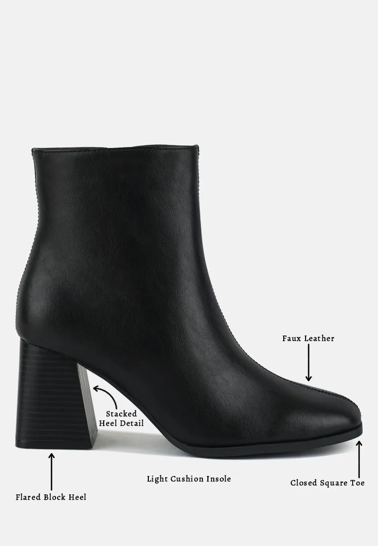 cox cut out block heeled chelsea boots by London Rag