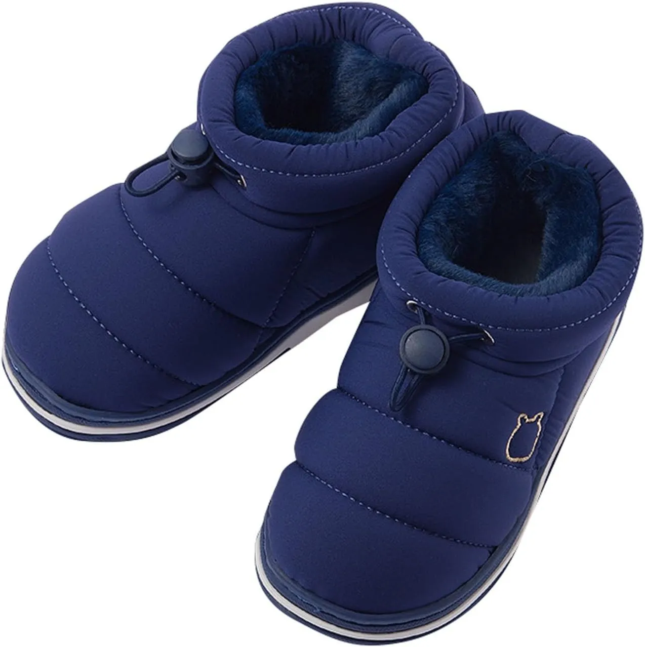 Fashion Winter Toddler Baby Boots Cozy Fleece Warm Ankle Boots Flat Bottom Non Slip Round Toe Girls Fringe Boots 13