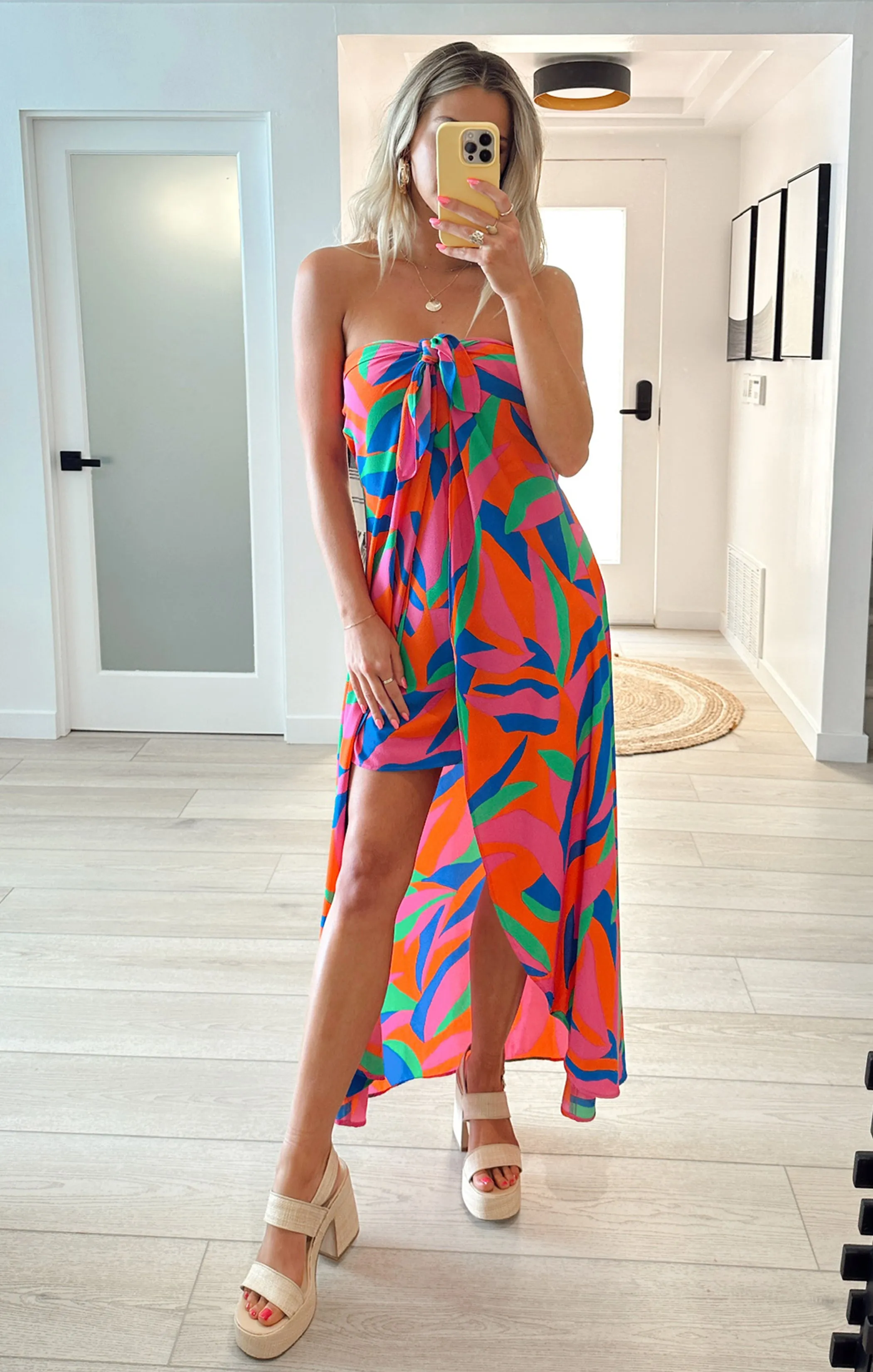 Ipanema Tie Dress ~ Island Punch