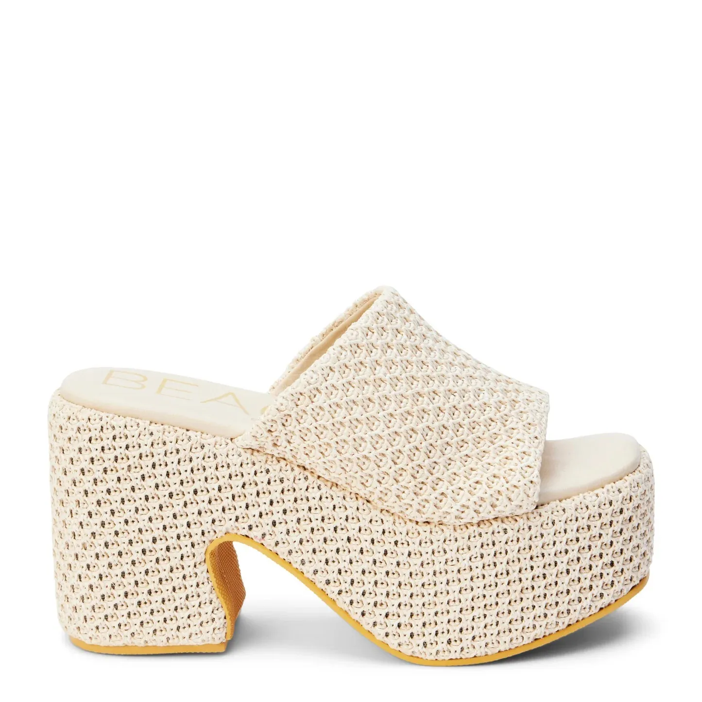 Ivory Como Raffia Wedge