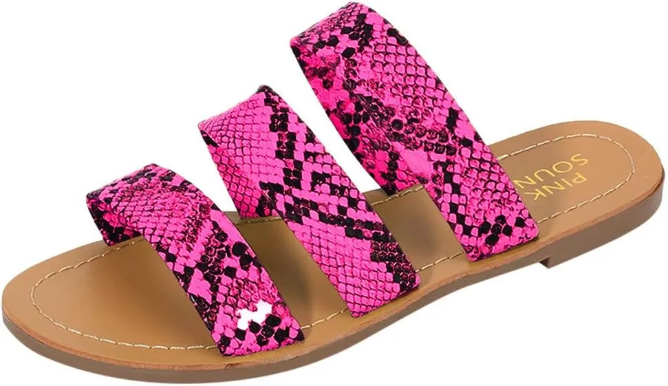 Sandals for Women Platform, Crystal Comfy Platform Sandal Shoes Summer Beach Travel Shoes Sandal Ladies Flip Flops