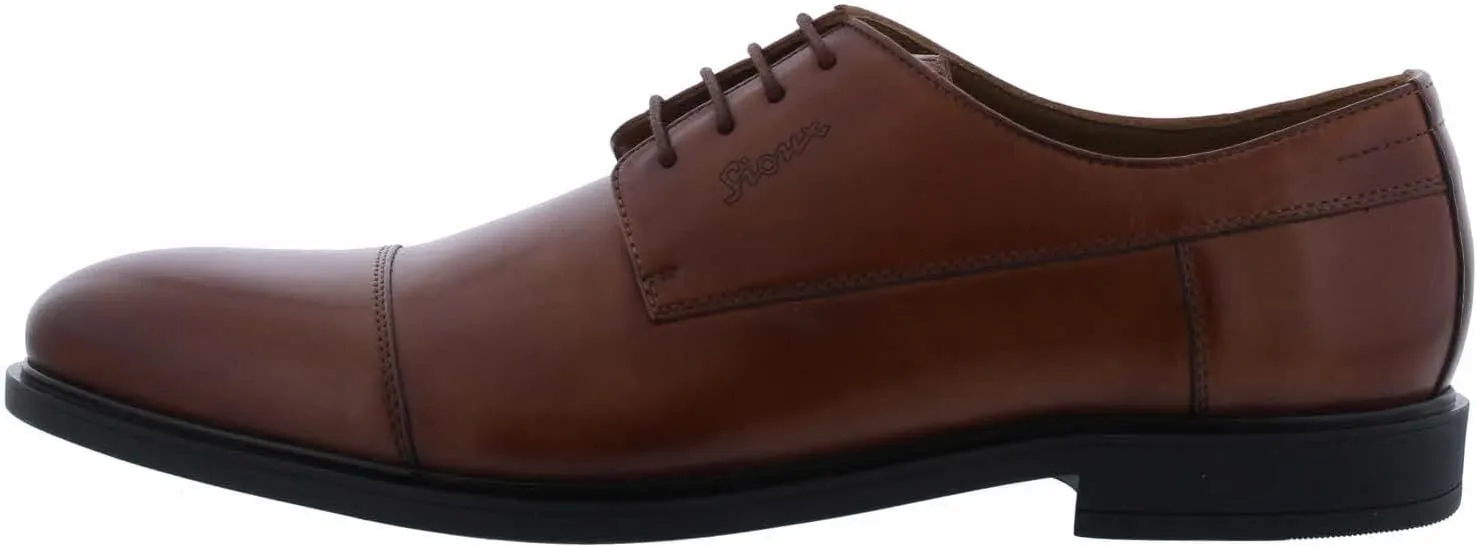 Sioux Men's Derby Loafer, Cognac, 11