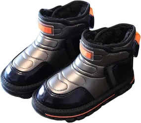 Winter Girls Boys Ankle Boots Comfortable Warm Lined Casual Sports Shoes Kids Faux  Outdoor Working Boot