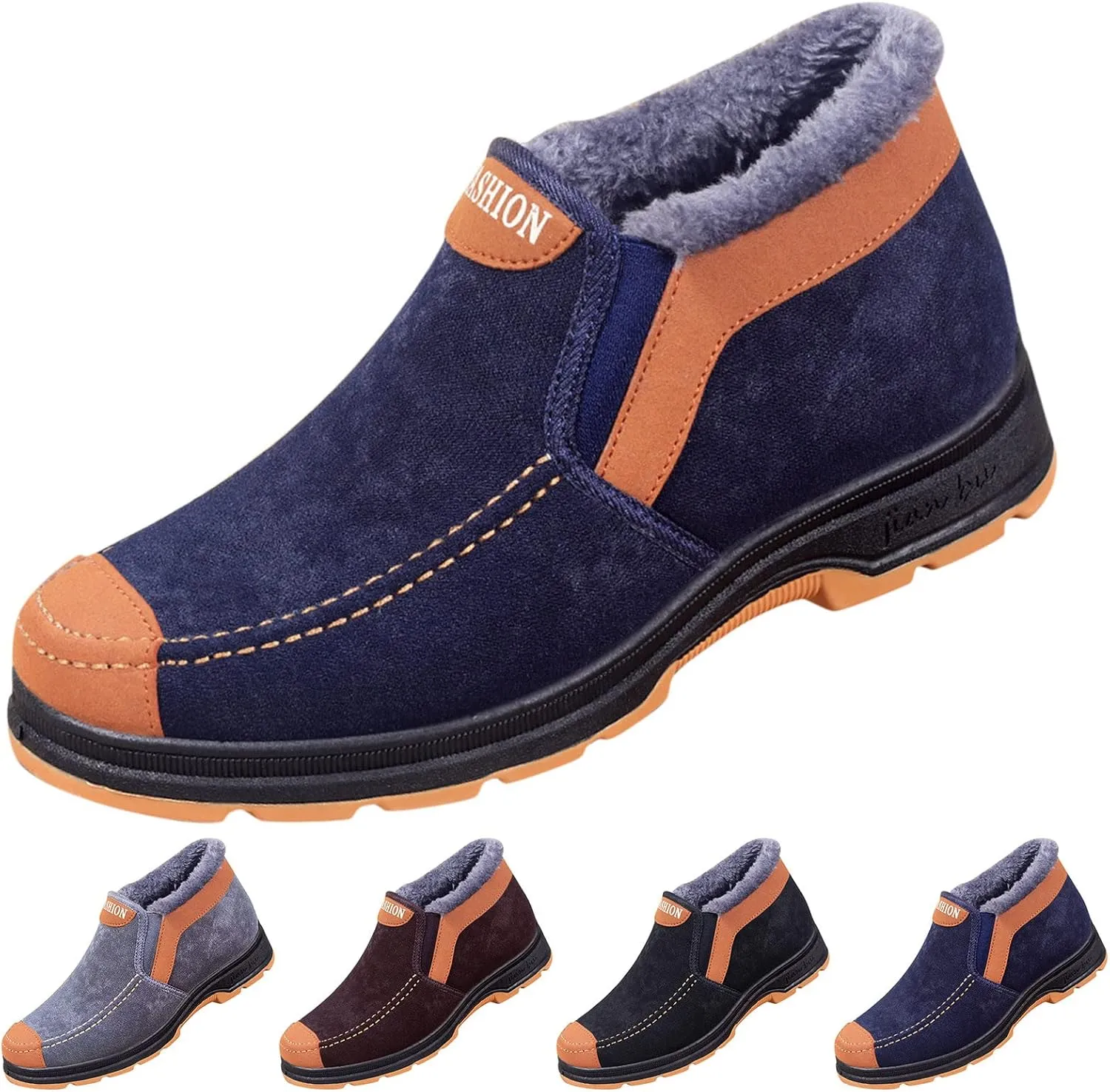 Women Snow Ankle Boots Leather Cute Winter Boots Waterproof Womens Winter Boots Women Snow Boots Wide