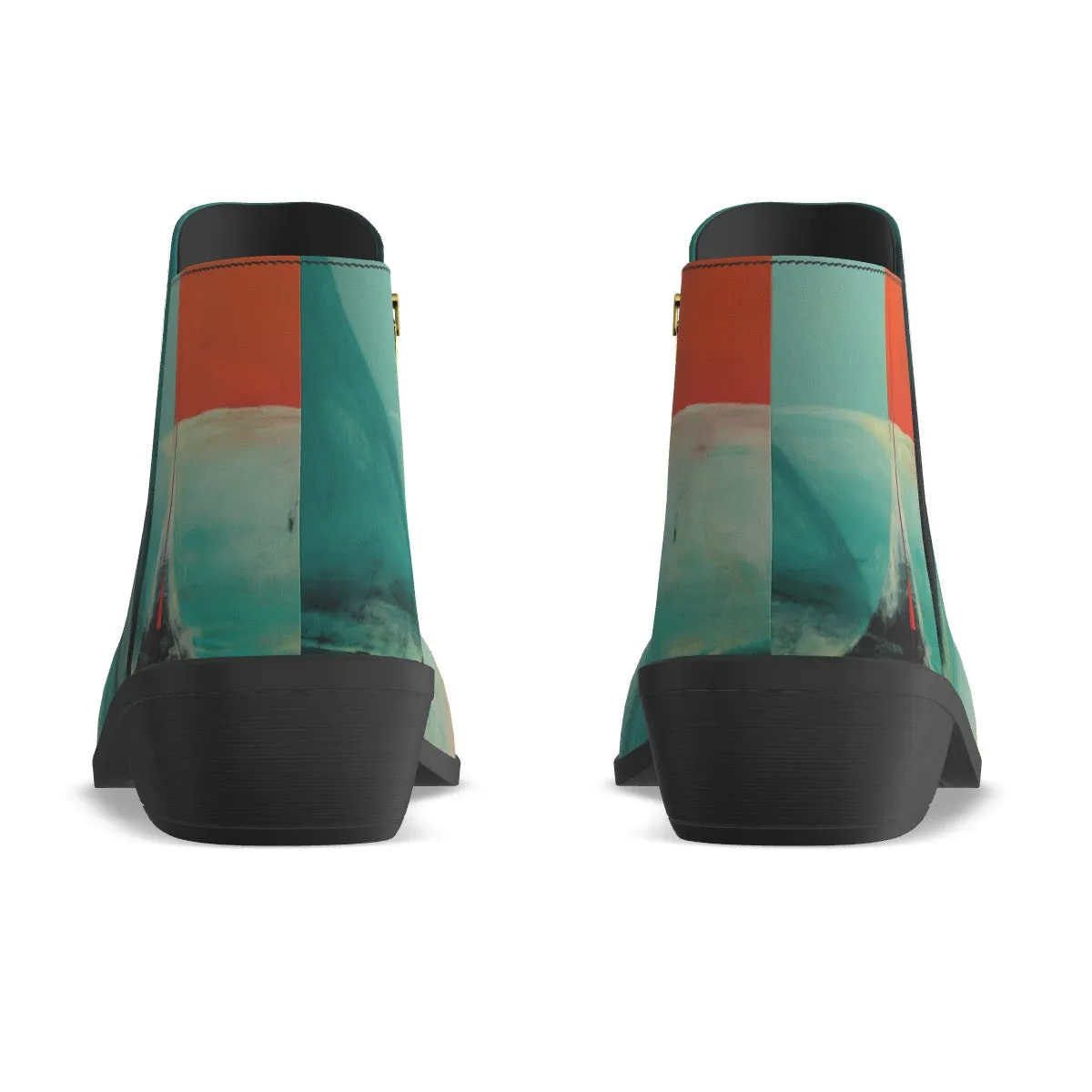 Women's Fashion Boots 76 multicolored, abstract, print