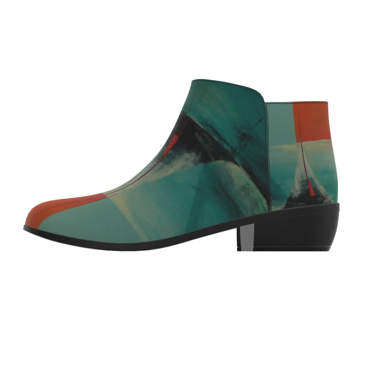 Women's Fashion Boots 76 multicolored, abstract, print