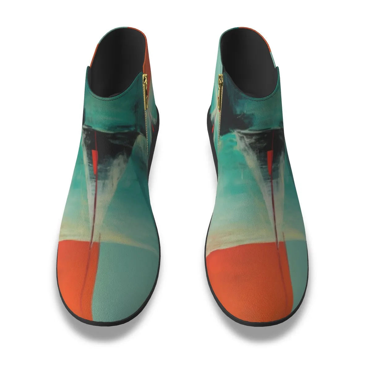 Women's Fashion Boots 76 multicolored, abstract, print