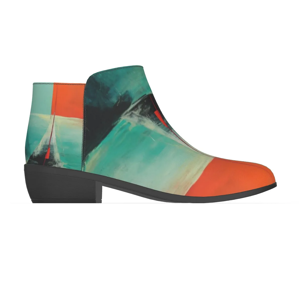 Women's Fashion Boots 76 multicolored, abstract, print
