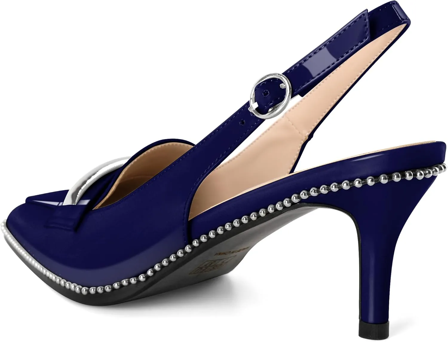 YODEKS Women's Slingback Heels Pointed Toe Low Heel 2.5" Loafers Shoes Size 5-13